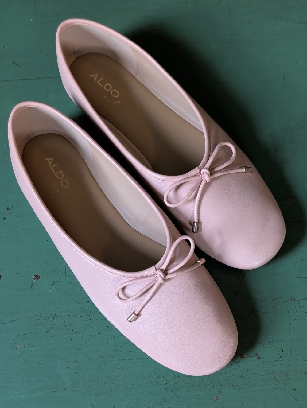 ALDO Joselie Light Pink Bow Ballet Flats 9